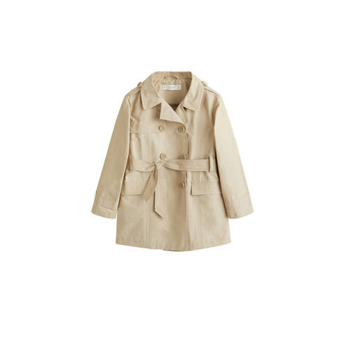Mango Kids Trenchcoat Beige mango kids kopen in de aanbieding