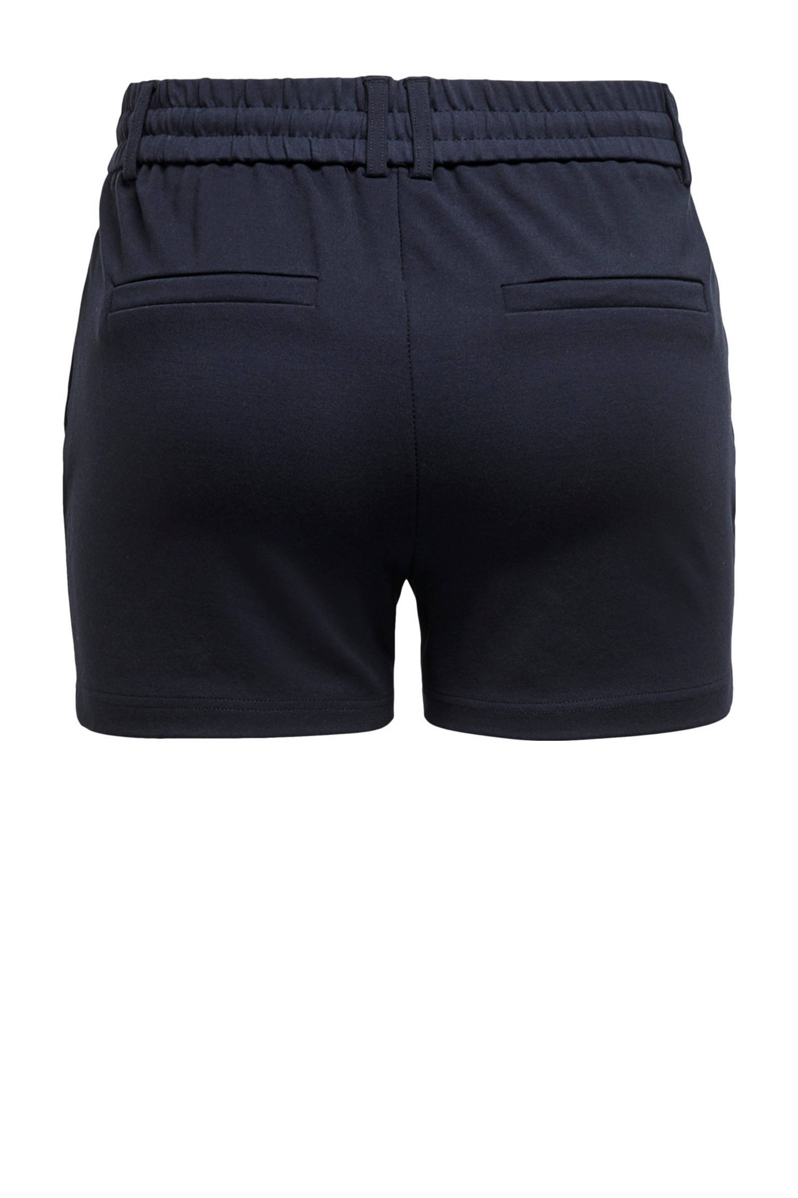 ONLY high waist straight fit sweatshort ONLPOPTRASH donkerblauw | wehkamp