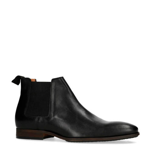 Manfield Leren Chelsea Boots Zwart manfield kopen in de aanbieding