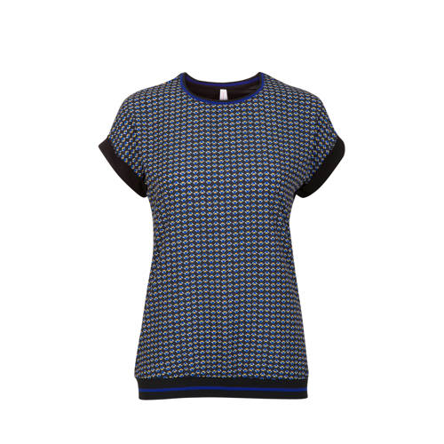Miss Etam Regulier T Shirt Zwartblauw miss etam kopen in de aanbieding