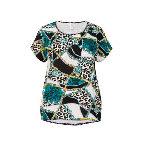 Miss Etam Plus T Shirt Met Allover Print miss etam kopen in de aanbieding