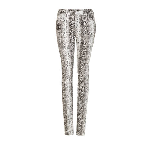 Miss Etam Regulier Slim Fit Broek Met Slangen Print miss etam kopen in de aanbieding