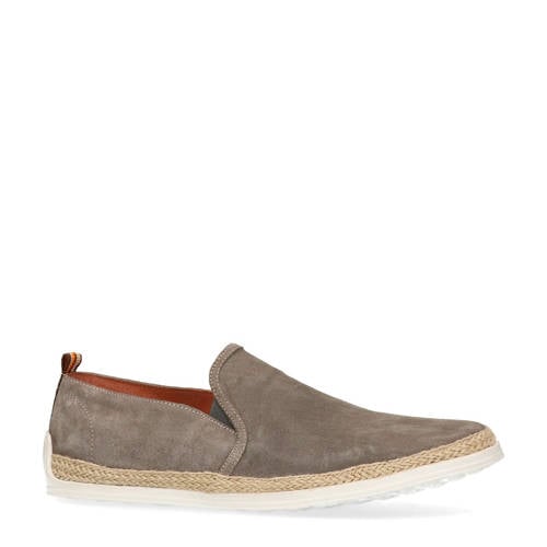 Manfield Suede Instappers Grijs manfield kopen in de aanbieding Manfield Suede Instappers Grijs manfield kopen in de aanbieding