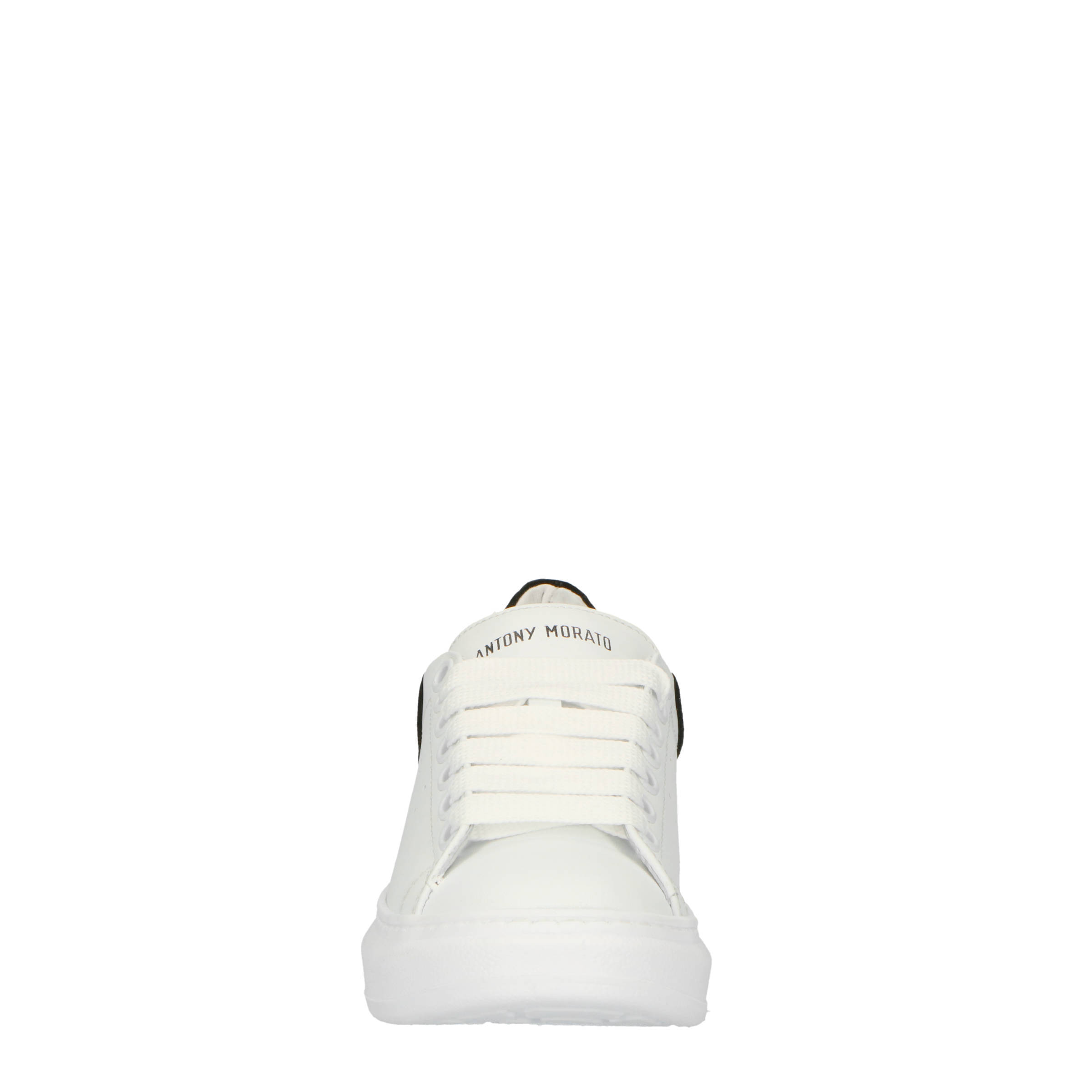 Antony Morato leren sneakers wit/zwart | wehkamp