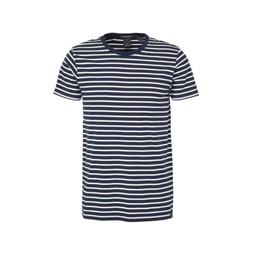 Scotch Soda Gestreept T Shirt Marine scotch soda kopen in de aanbieding
