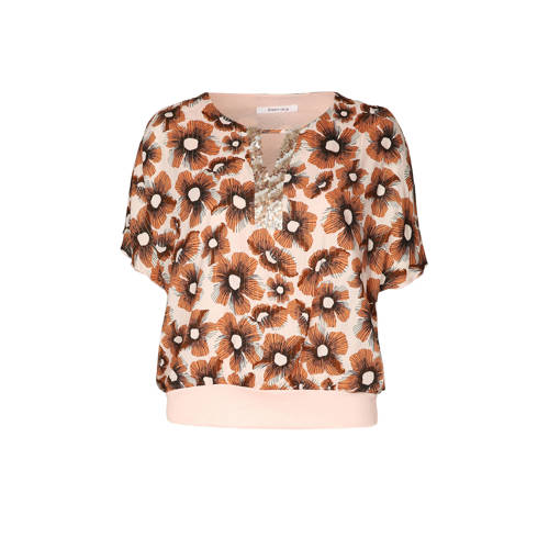 Paprika Gebloemde Top Lichtroze paprika kopen in de aanbieding