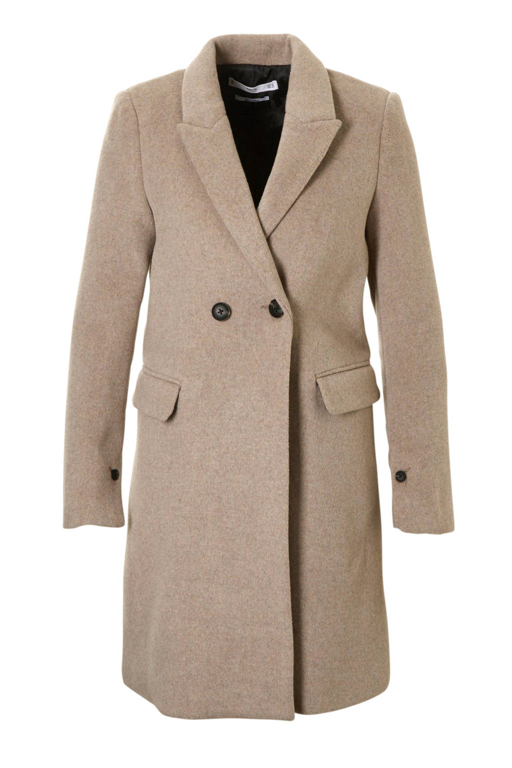 Mango jas met wol, Beige