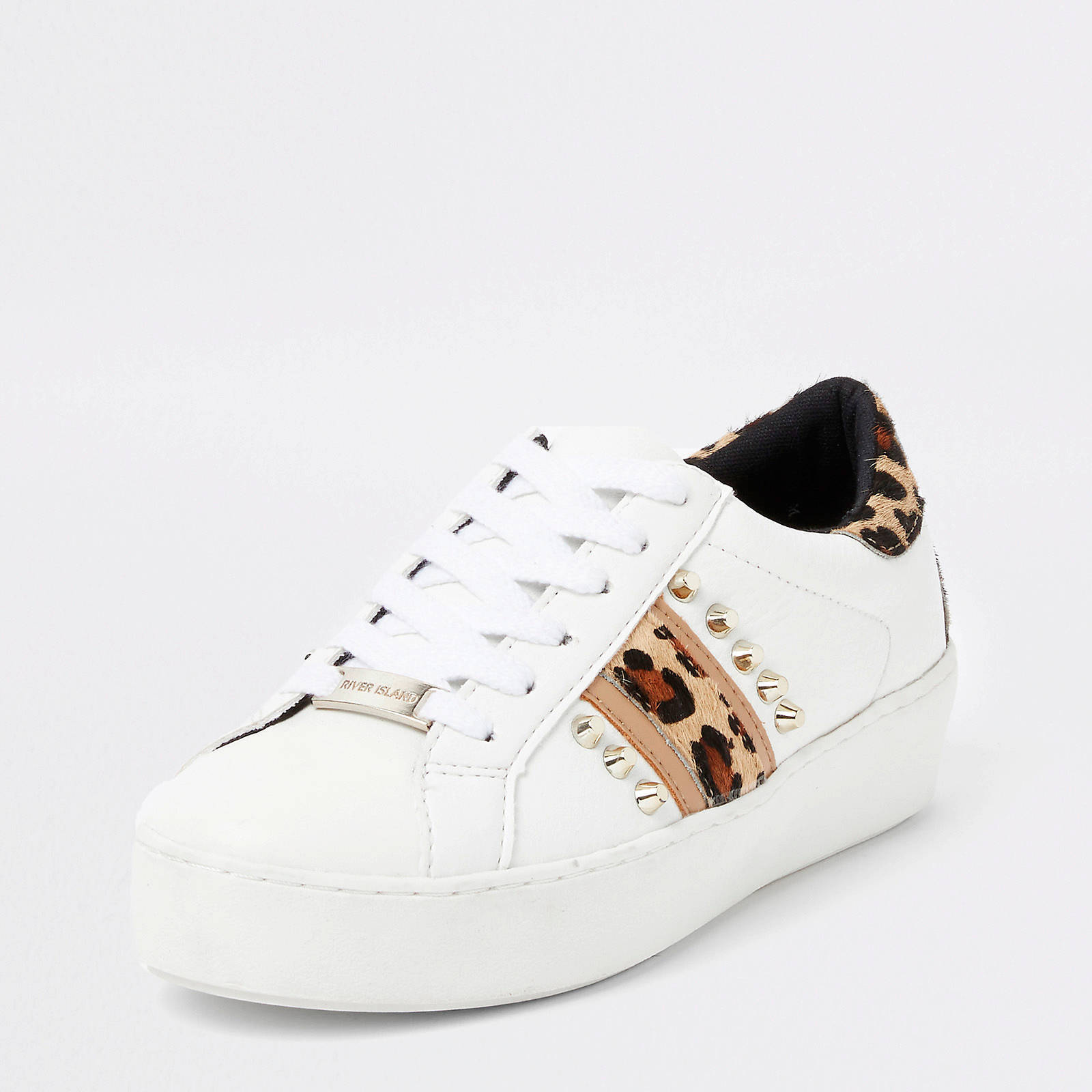 Sneaker Wit met Panterprint AIB006E5LBWNATKB - Bullboxer