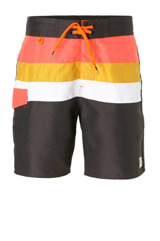 zwemshort met streep zwart
