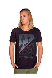 T-shirt met printopdruk zwart