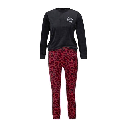 Hunkemoller Pyjama Panterprint Zwartrood hunkemoller kopen in de aanbieding Hunkemoller Pyjama Panterprint Zwartrood hunkemoller kopen in de aanbieding
