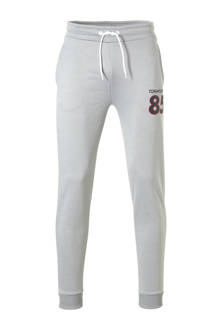 Tommy Sport sportbroek met printopdruk grijs
