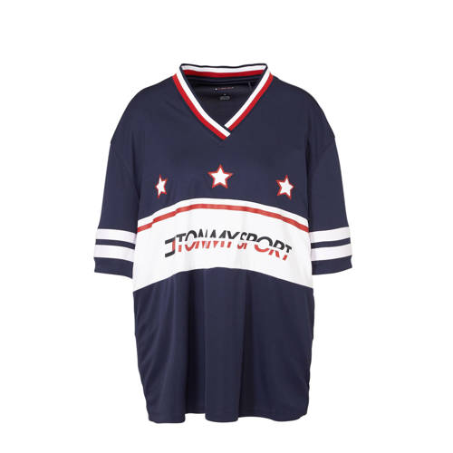 Tommy Hilfiger Sport T Shirt Met Printopdruk Donkerblauw tommy hilfiger kopen in de aanbieding