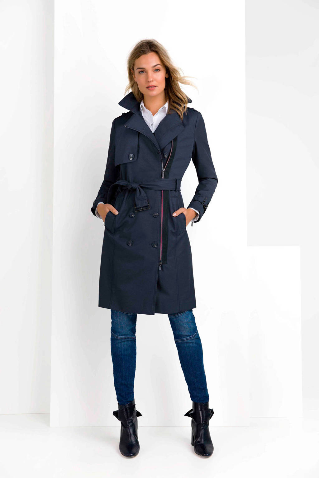 Reproduceren Signaal hypotheek Expresso trenchcoat blauw | wehkamp