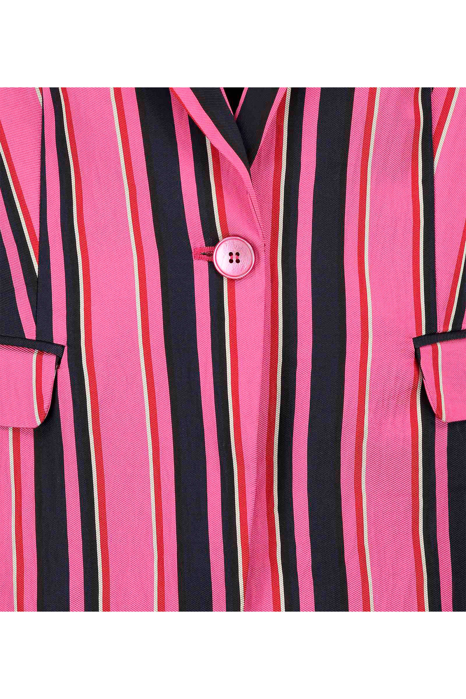 Expresso gestreepte satijnen blazer roze | wehkamp Expresso gestreepte satijnen blazer roze | wehkamp