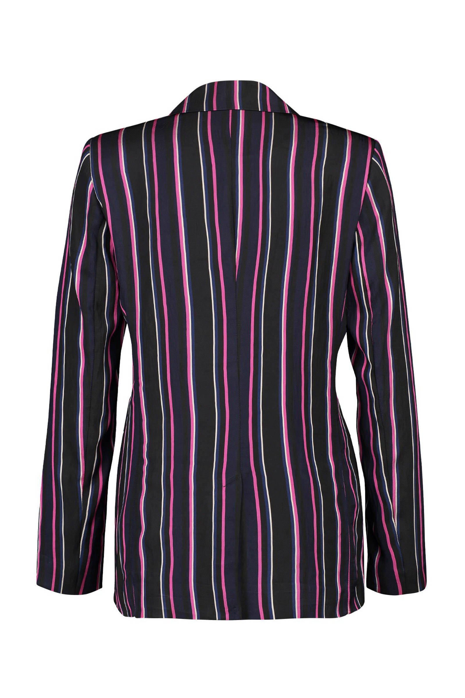 gestreepte blazer Anja zwart gestreepte blazer Anja zwart