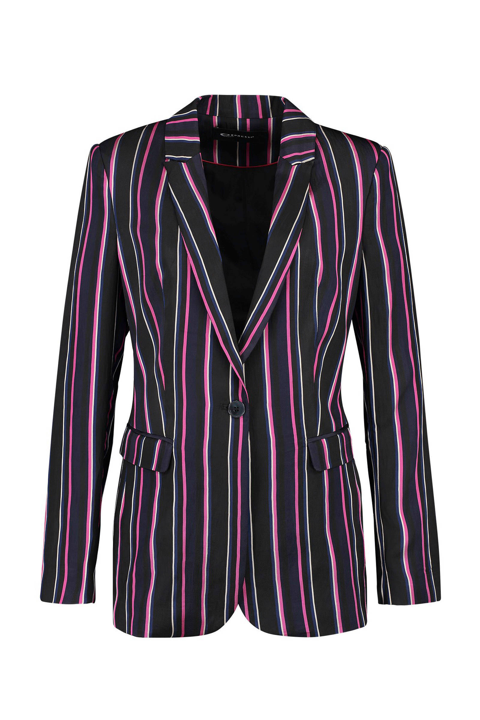 gestreepte blazer Anja zwart gestreepte blazer Anja zwart