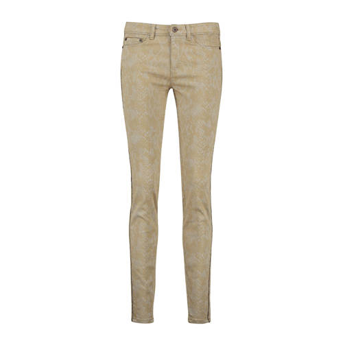 Expresso Skinny Broek Connie Met Slangenprint En Zijstreep expresso kopen in de aanbieding