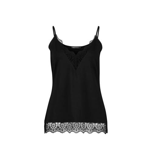 Expresso Spaghettitop Bodil Met Kant Zwart expresso kopen in de aanbieding Expresso Spaghettitop Bodil Met Kant Zwart expresso kopen in de aanbieding
