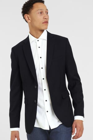 slim fit colbert zwart