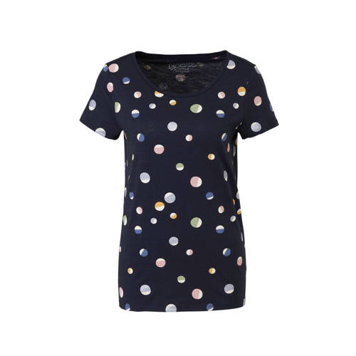 Esprit Edc Women T Shirt Met Stippen Blauw esprit kopen in de aanbieding