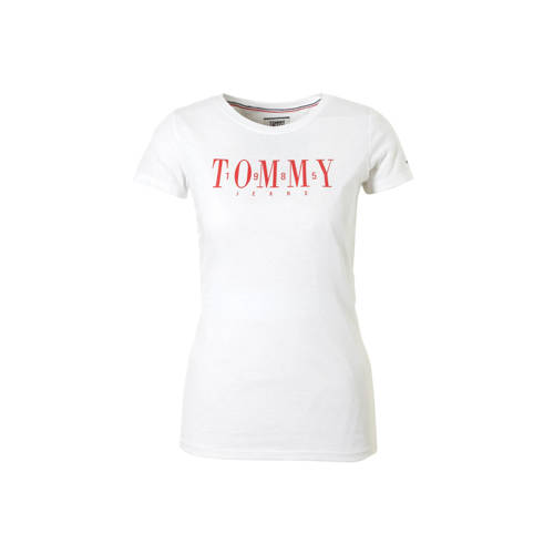Tommy Jeans T Shirt Met Printopdruk tommy jeans kopen in de aanbieding