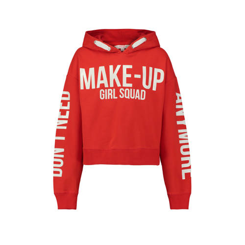Coolcat Hoodie Met Tekst Rood coolcat kopen in de aanbieding Coolcat Hoodie Met Tekst Rood coolcat kopen in de aanbieding