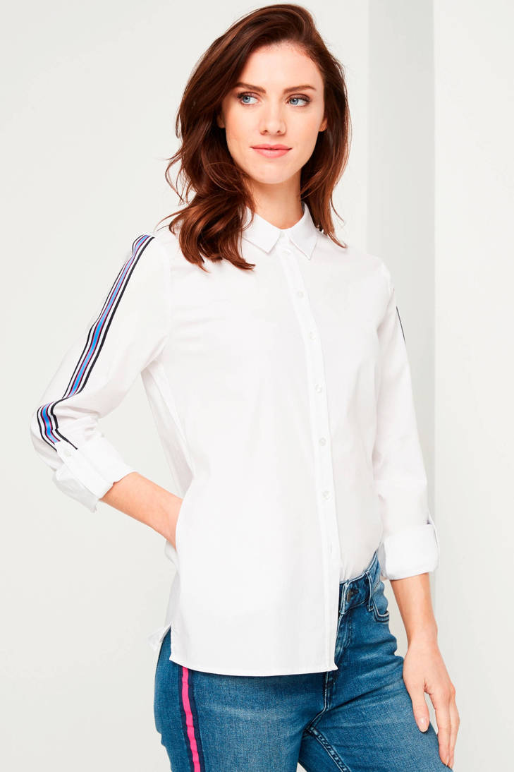 identity blouse casual met comma contrastbies wit 1SfxqYFw5