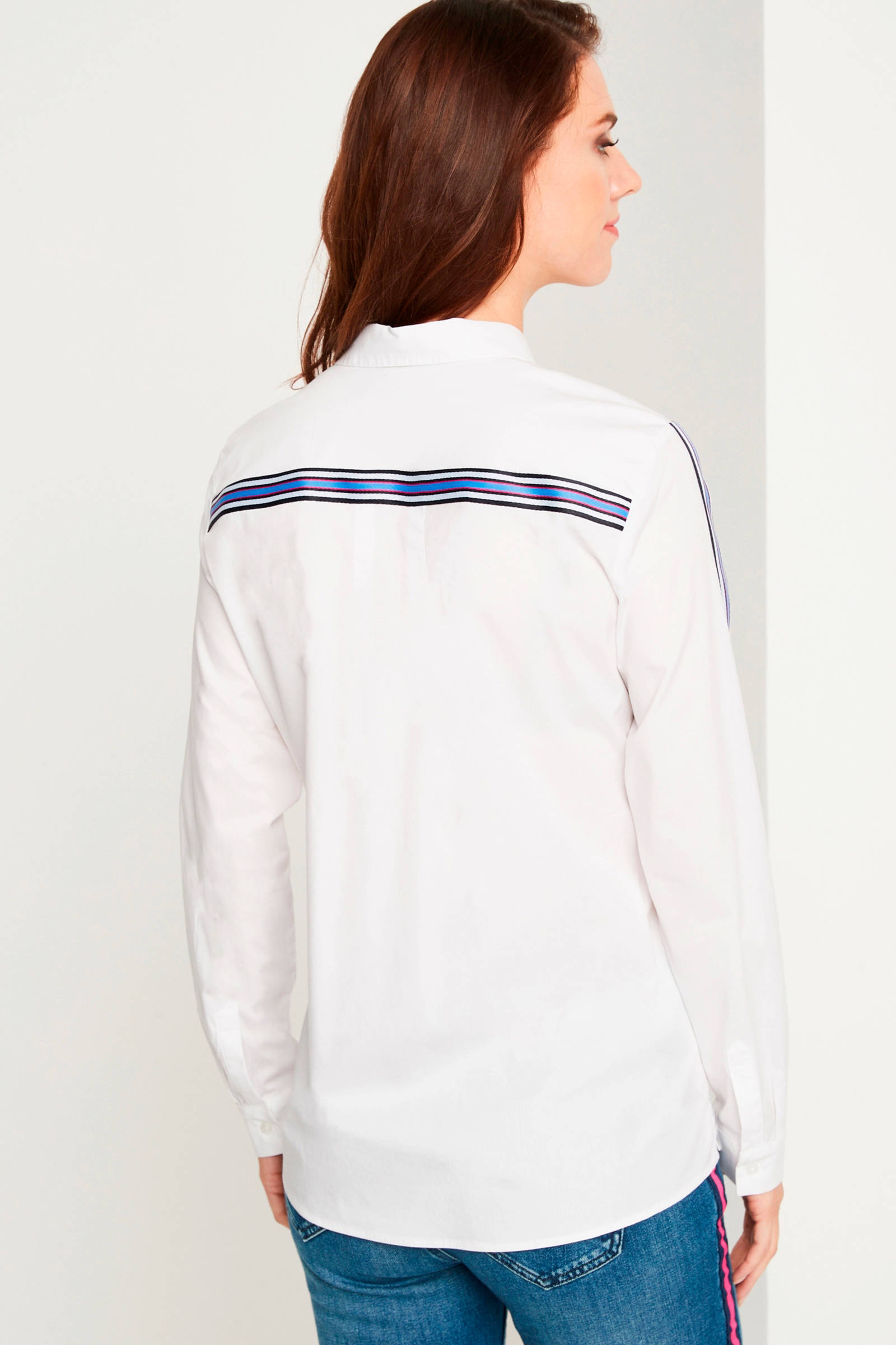 identity blouse casual met comma contrastbies wit 1SfxqYFw5