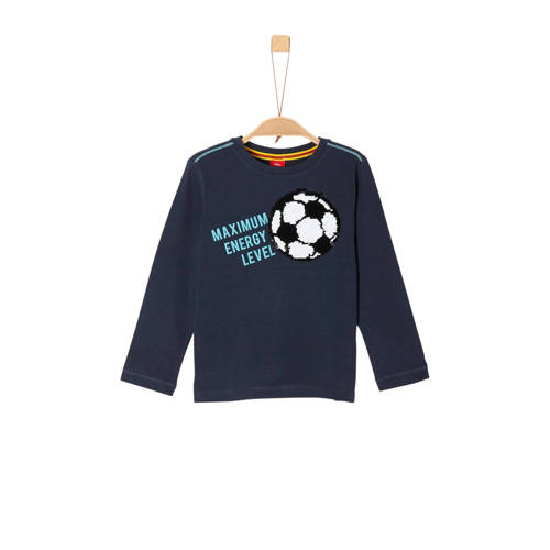 Soliver Longsleeve Met Tekst En Omkeerbare Pailletten Donkerblauw soliver kopen in de aanbieding Soliver Longsleeve Met Tekst En Omkeerbare Pailletten Donkerblauw soliver kopen in de aanbieding