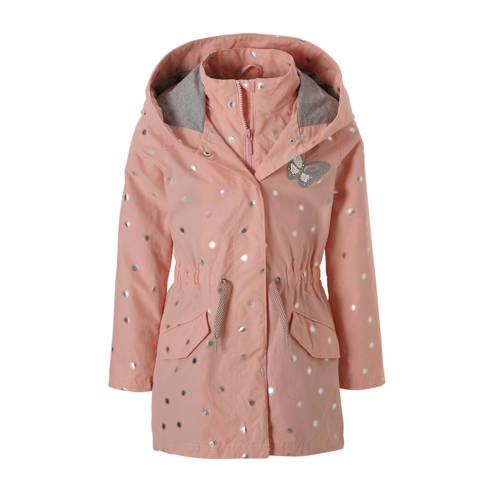 Soliver Parka Met Metallic Stippen Roze soliver kopen in de aanbieding
