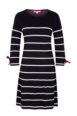 gestreepte jurk donkerblauw