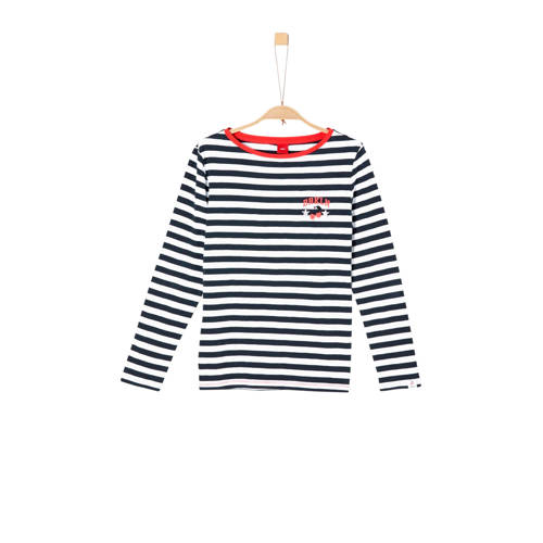 Soliver Gestreepte Longsleeve Blauw soliver kopen in de aanbieding Soliver Gestreepte Longsleeve Blauw soliver kopen in de aanbieding
