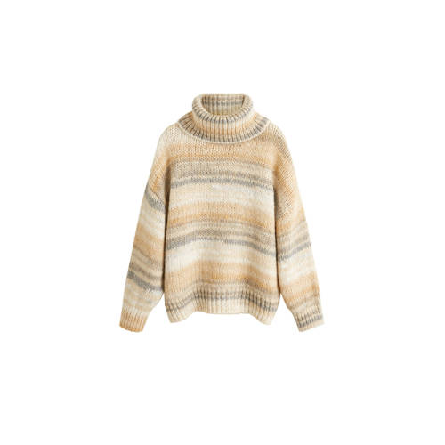 Mango Gestreepte Trui Beige mango kopen in de aanbieding Mango Gestreepte Trui Beige mango kopen in de aanbieding