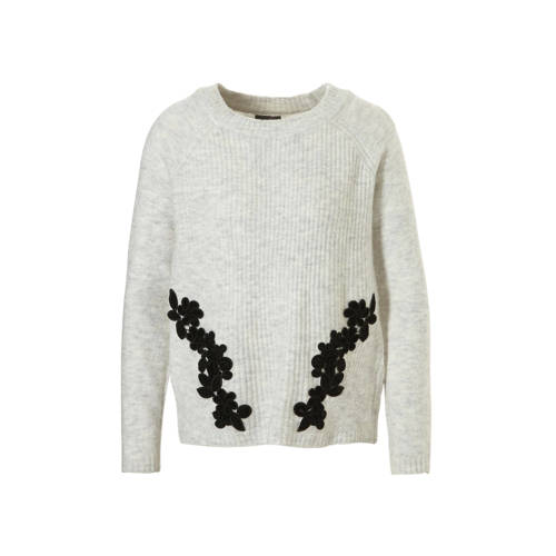 Ca Yessica Trui Met Bloemen Patches Grijs ca kopen in de aanbieding Ca Yessica Trui Met Bloemen Patches Grijs ca kopen in de aanbieding