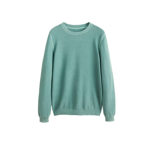 Mango Man Trui Met Textuur Turquiose mango man kopen in de aanbieding Mango Man Trui Met Textuur Turquiose mango man kopen in de aanbieding
