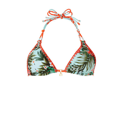 Banana Moon Mix Match Triangeltop Met All Over Print Groen banana moon kopen in de aanbieding