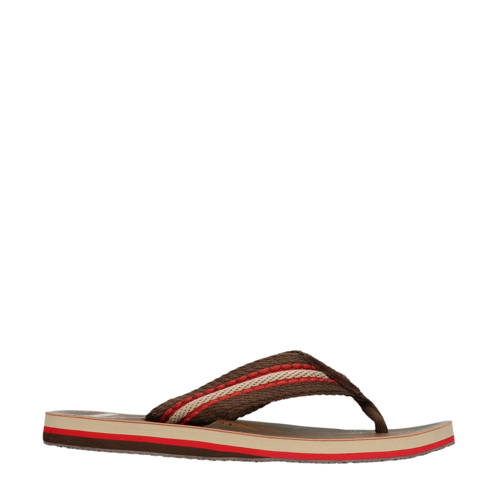 Manfield Teenslippers Bruin manfield kopen in de aanbieding