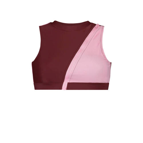 Hunkemoller Mix Match Crop Bikinitop Roodroze hunkemoller kopen in de aanbieding