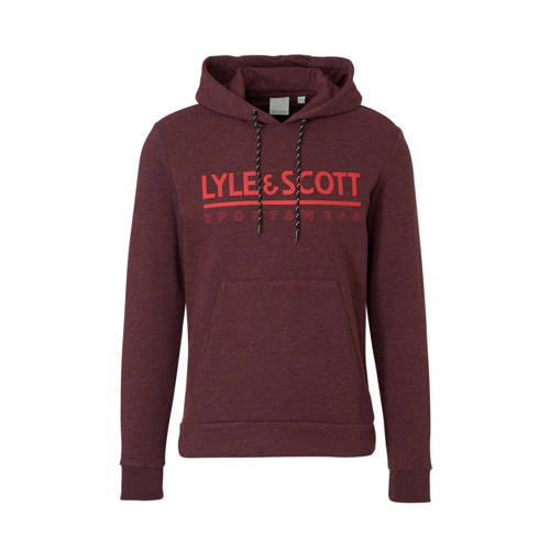 Lyle Scott Hoodie Bordeauxrood lyle scott kopen in de aanbieding