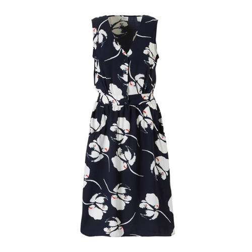 JACQUELINE DE YONG jurk met all over bloemenprint donkerblauw wit rood JACQUELINE DE YONG jurk met all over bloemenprint donkerblauw wit rood