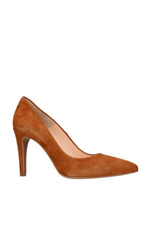 suède pumps bruin