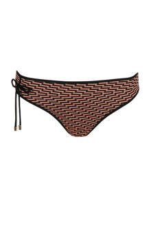 bikinibroekje Monica met all over print zwart