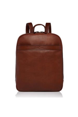 Vivo 15,6 inch Vivo leren laptoptas rugzak cognac