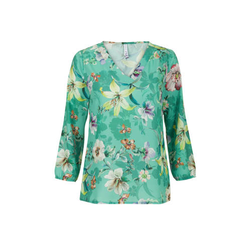Miss Etam Regulier Gebloemde Top Groen miss etam kopen in de aanbieding