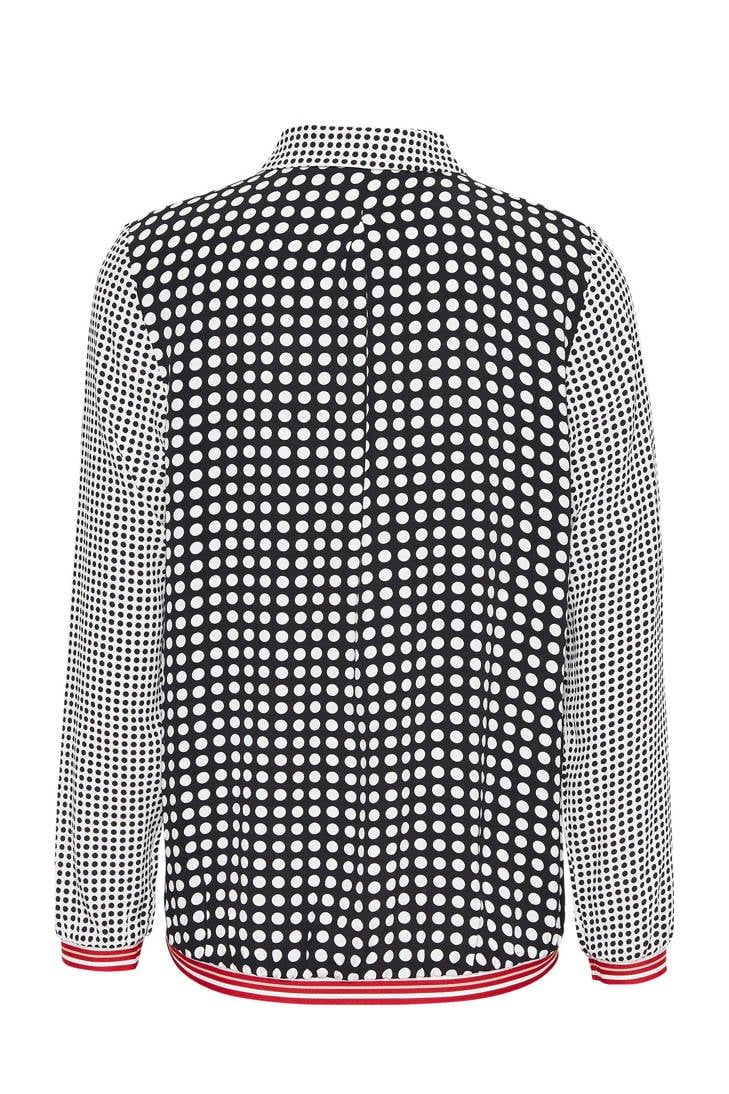 met Didi stippenprint Didi blouse blouse zwart ZtRvwR