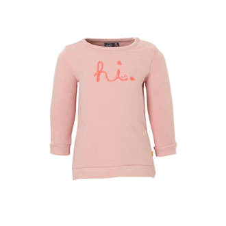 newborn sweatjurk met tekst roze