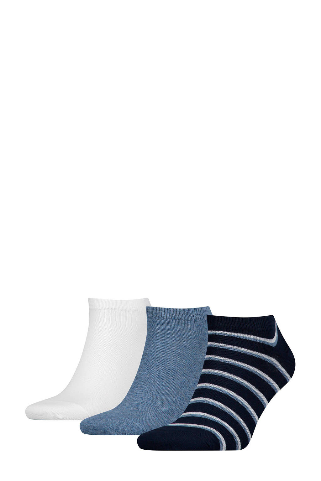 Tommy Hilfiger sneakersokken set van 3 blauw, Blauw/wit/marine