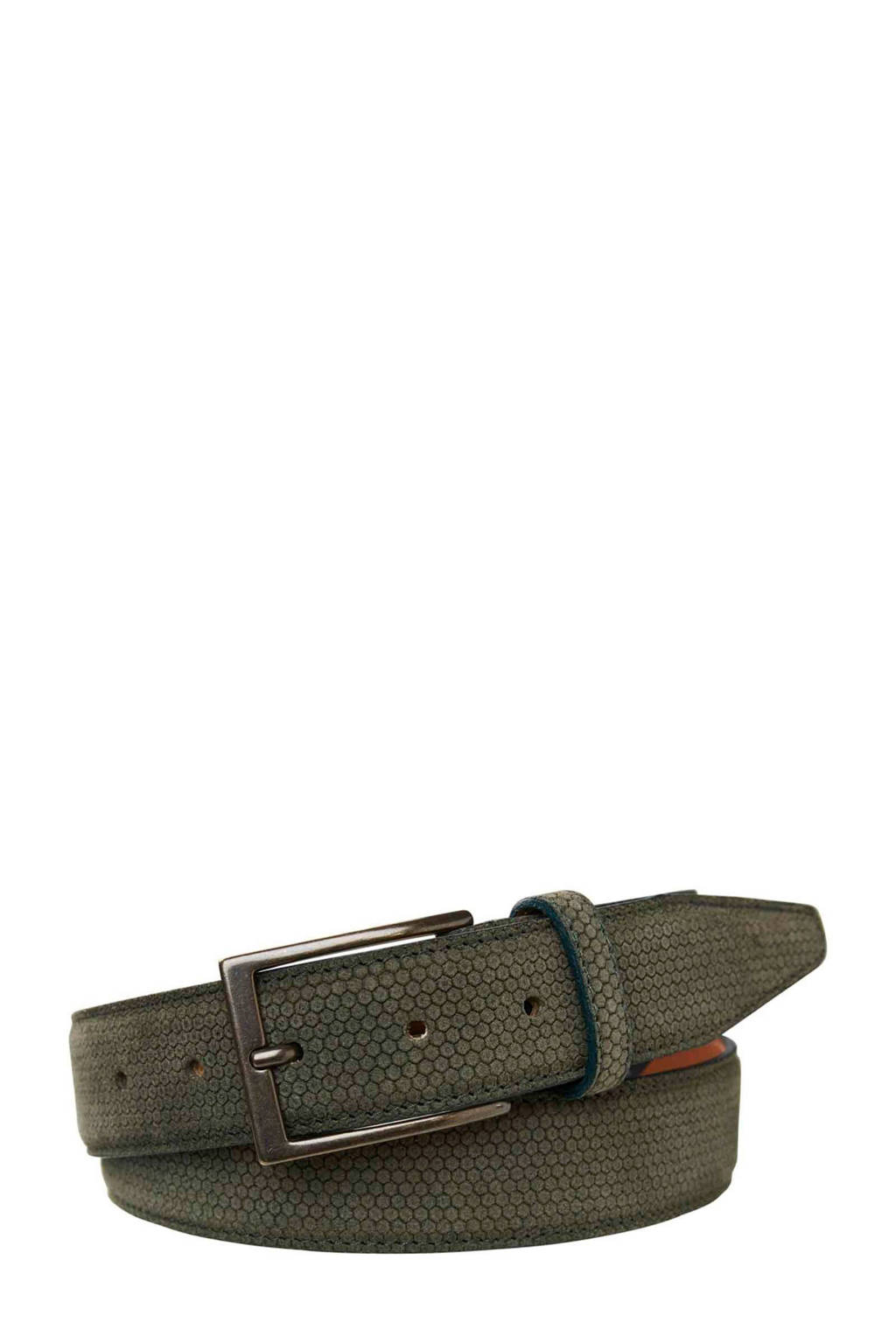Profuomo suède riem groen, Groen
