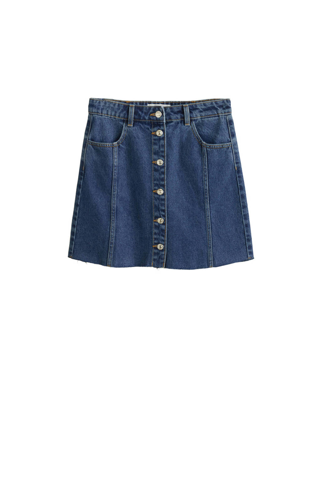 Mango spijkerrok, changeant blauw